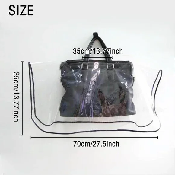 Buy Now Transparent PVC Rain Cover for Handbags - Square or Rectangle - Picture 3 of 10